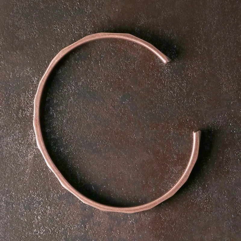 BESPOKE SHAPED EDGED SOLID COPPER BRACELET